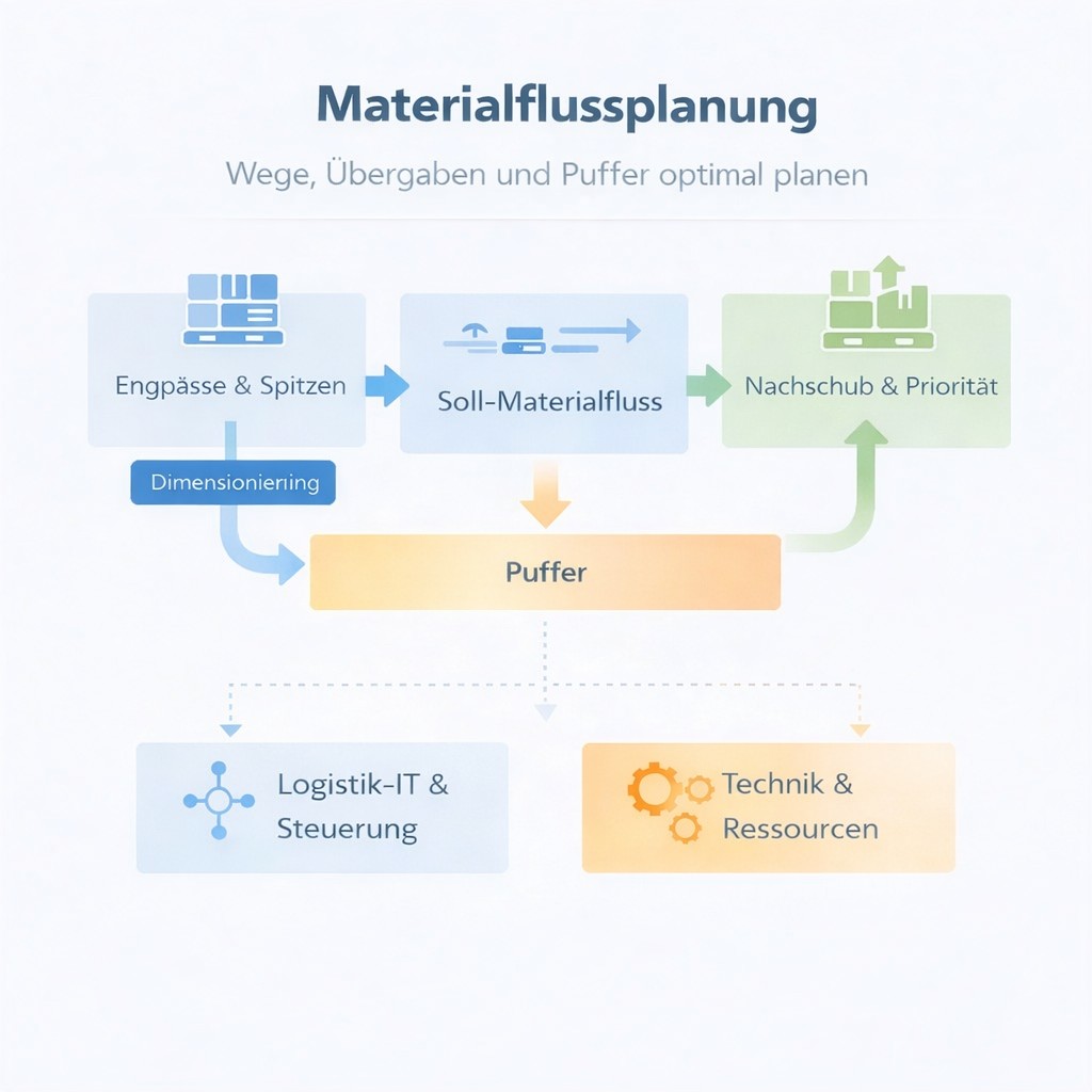 Materialflussplanung (Beispielbild)